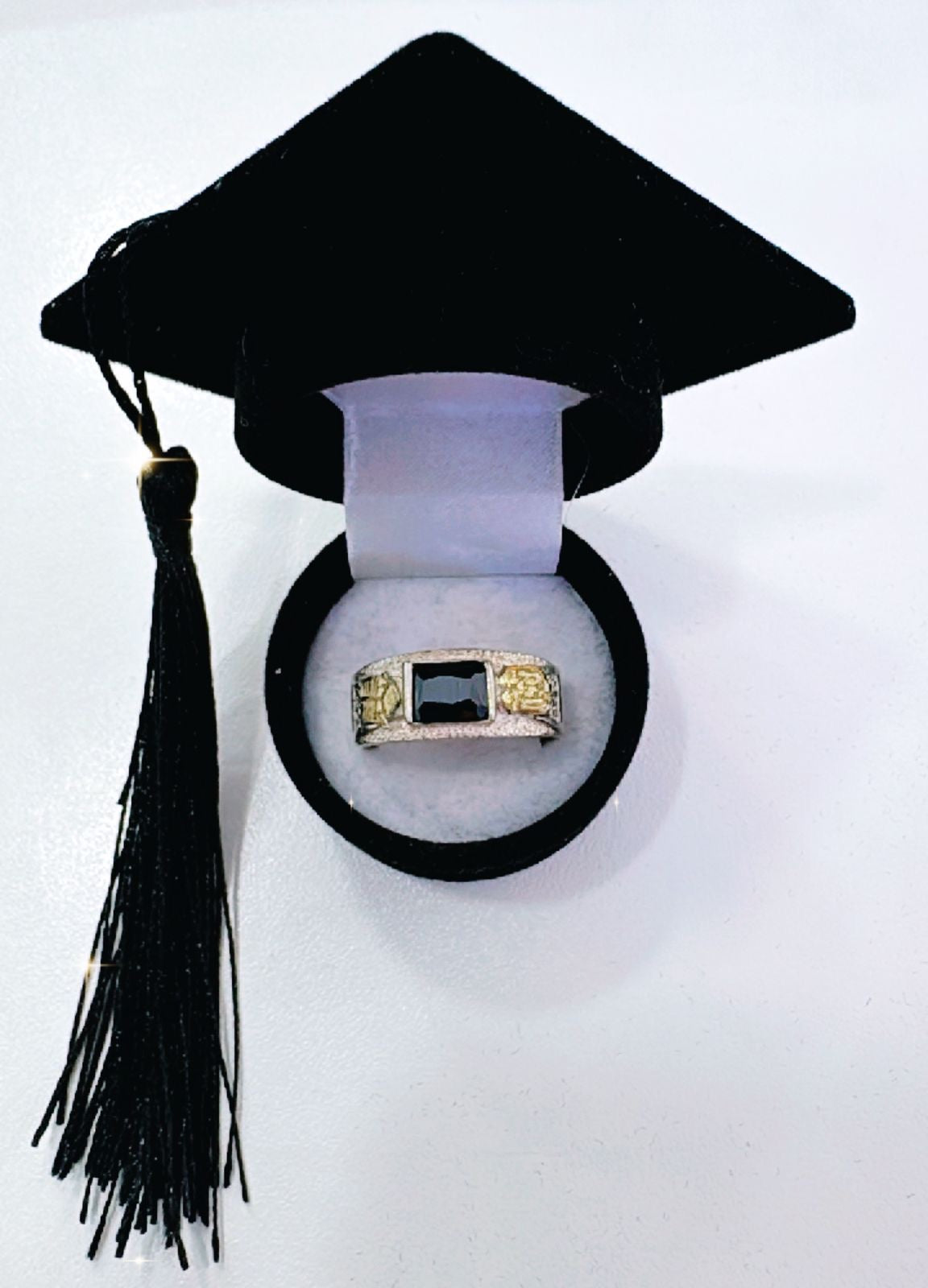 Anillo de plata y laminado de oro