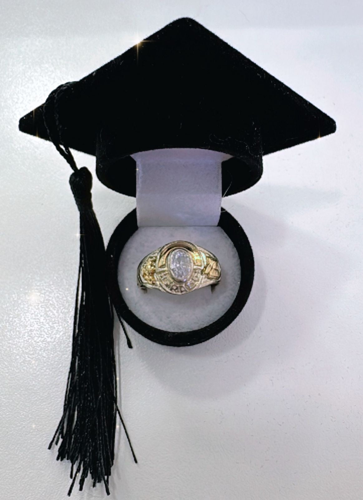 Anillo de plata y laminado de oro