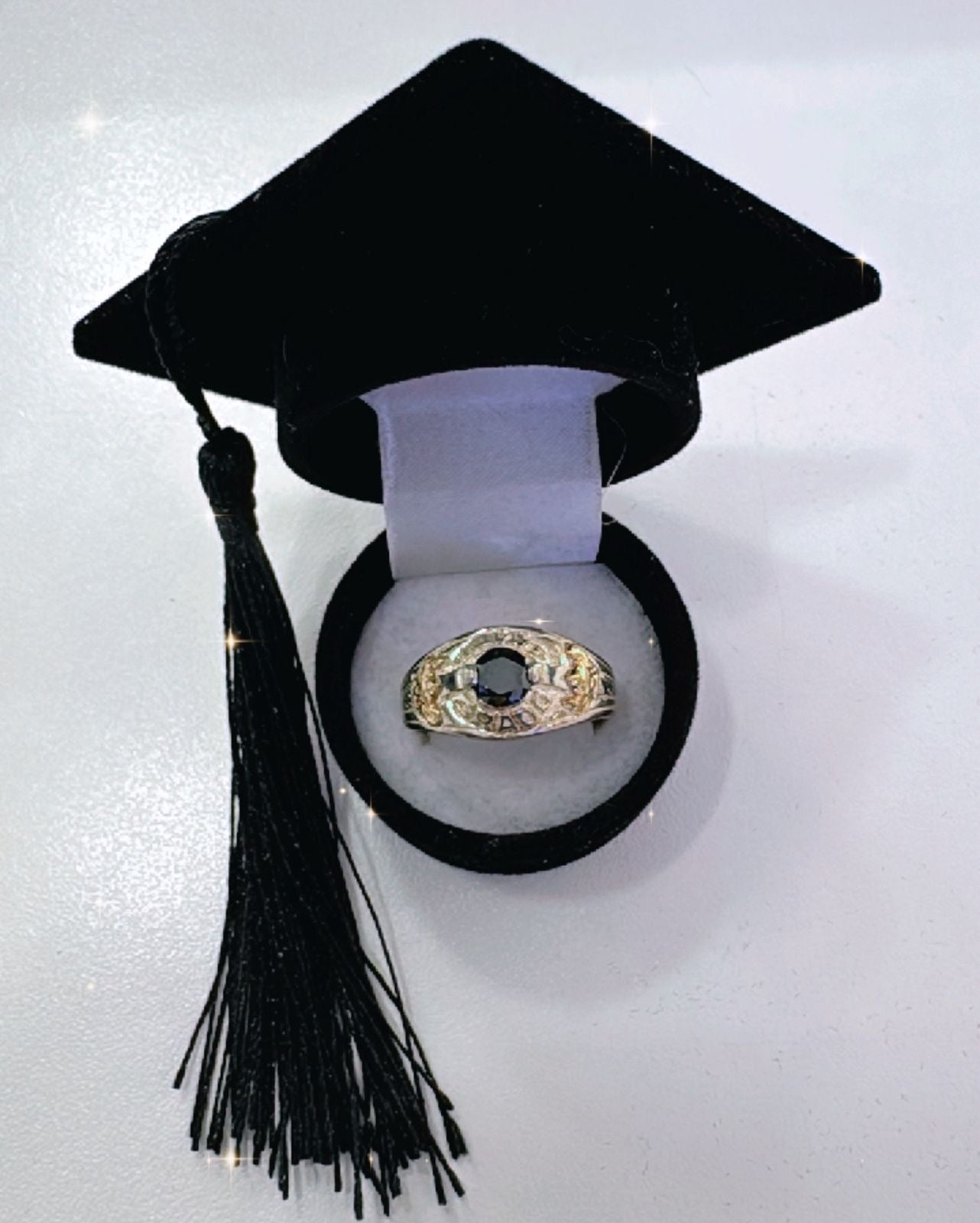 Anillo de plata y laminado de oro