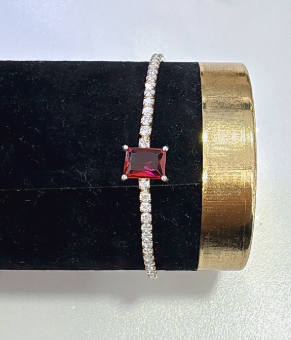 Pulsera enjoyada de plata