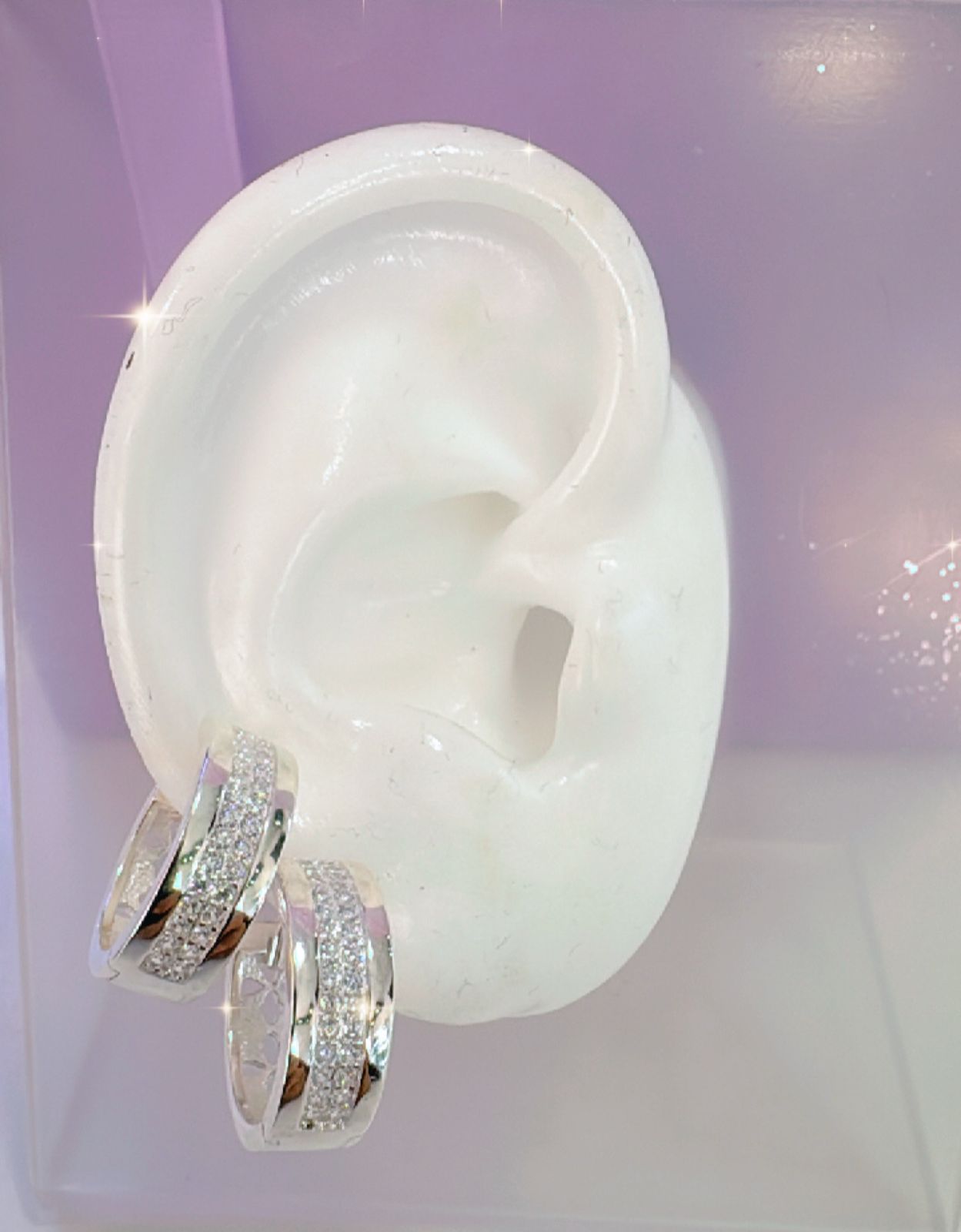 Par Aretes de Plata enjoyado
