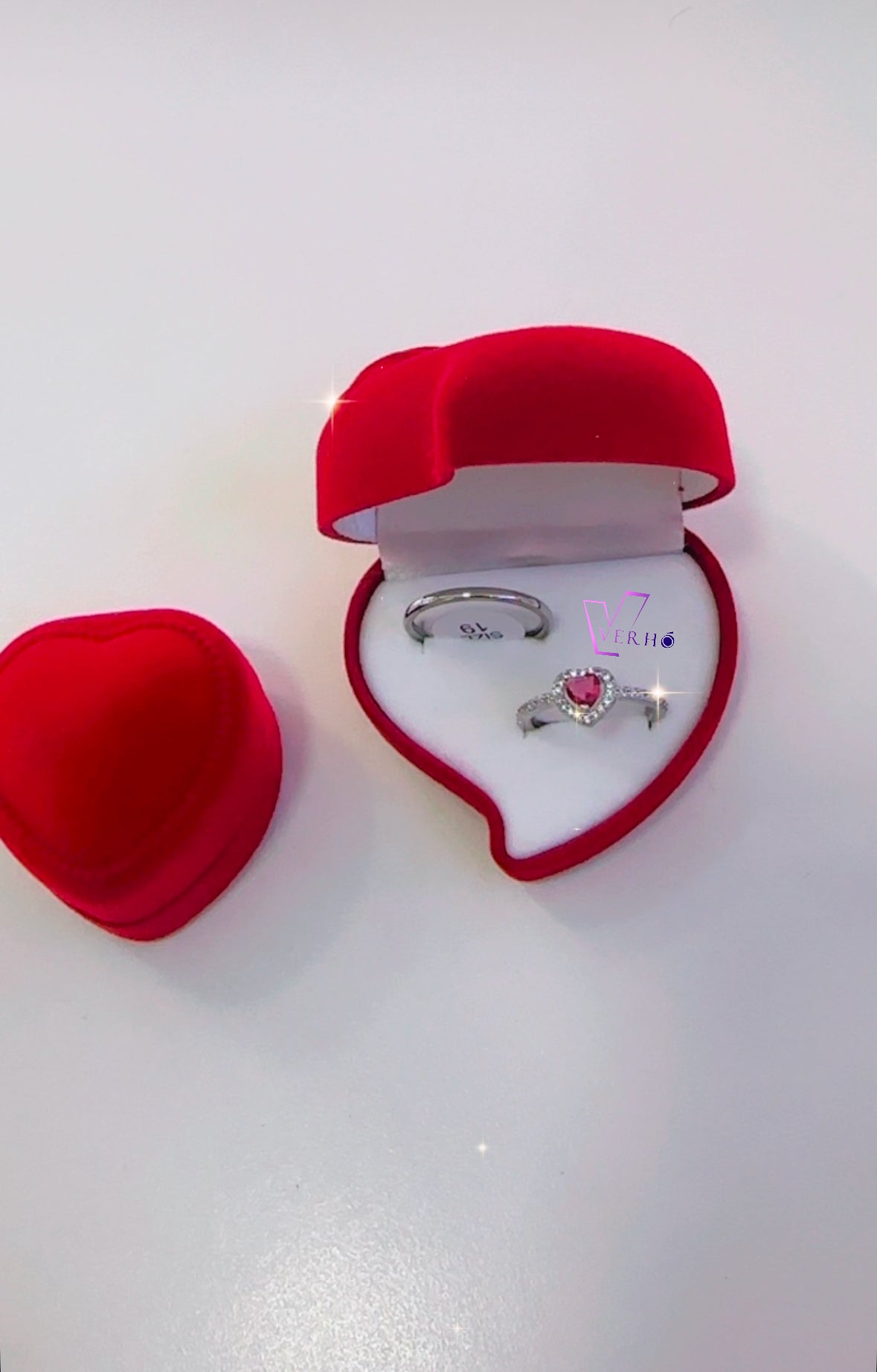 Anillos de Promesa Red love