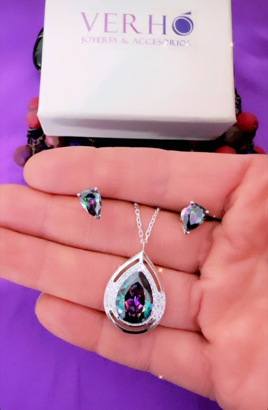 Juego de Cadena y aretes