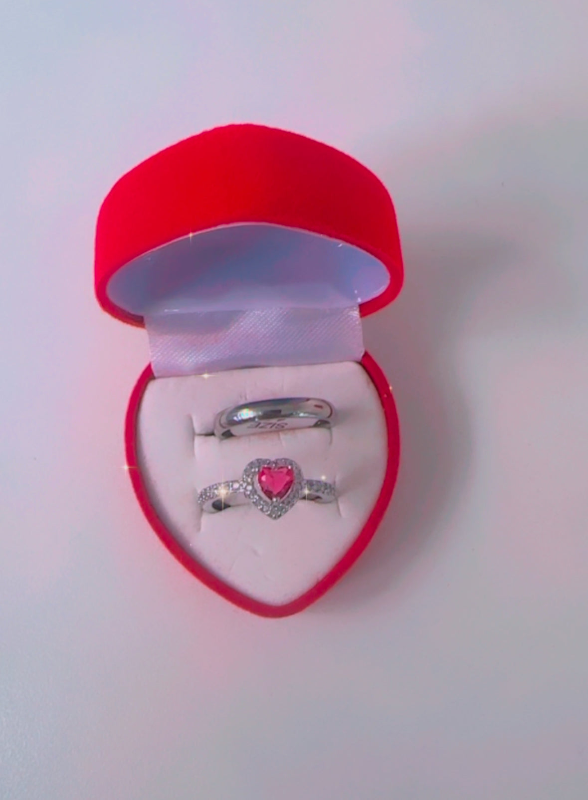 Anillos de Promesa Red love