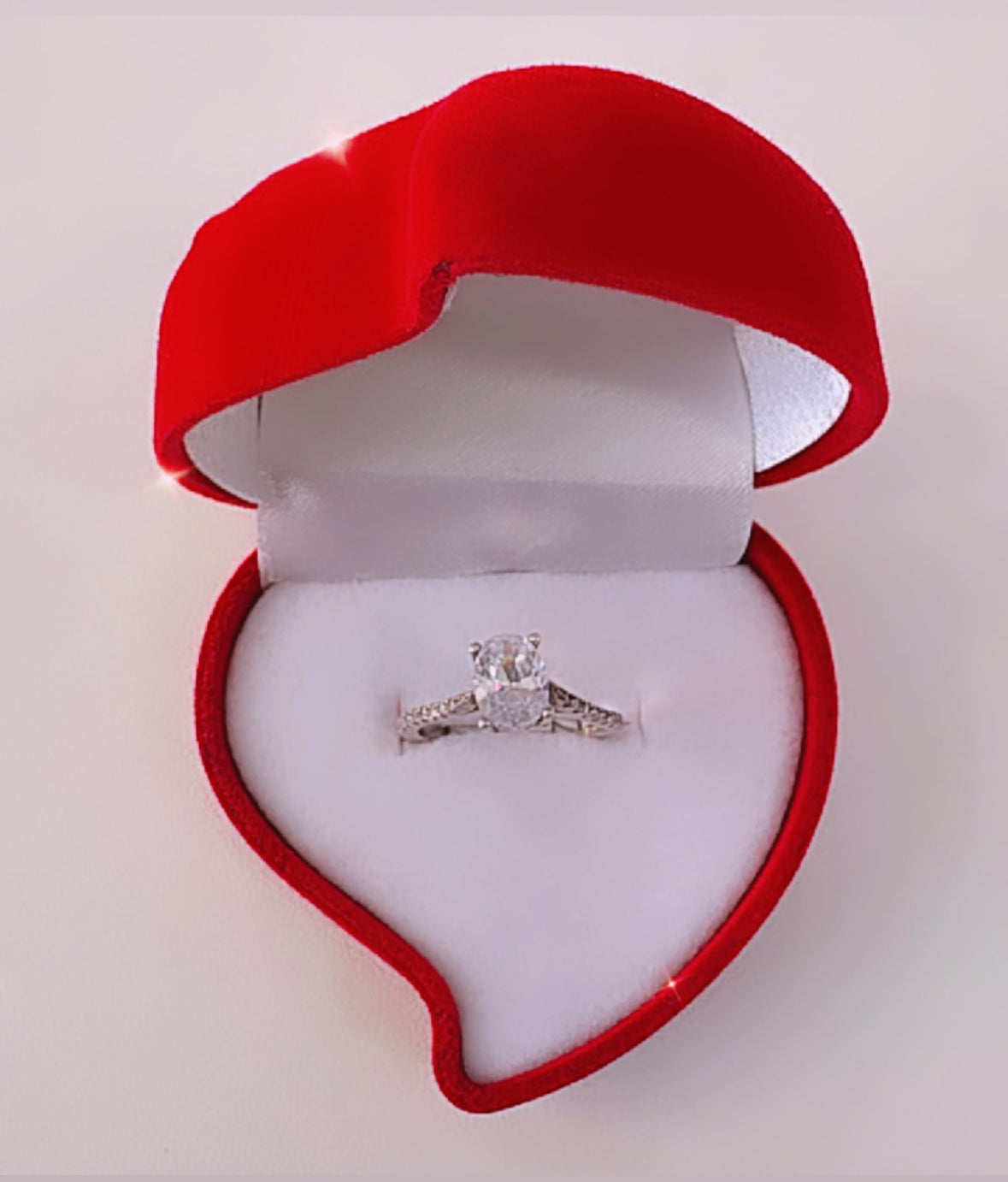 Anillo solitario de Plata