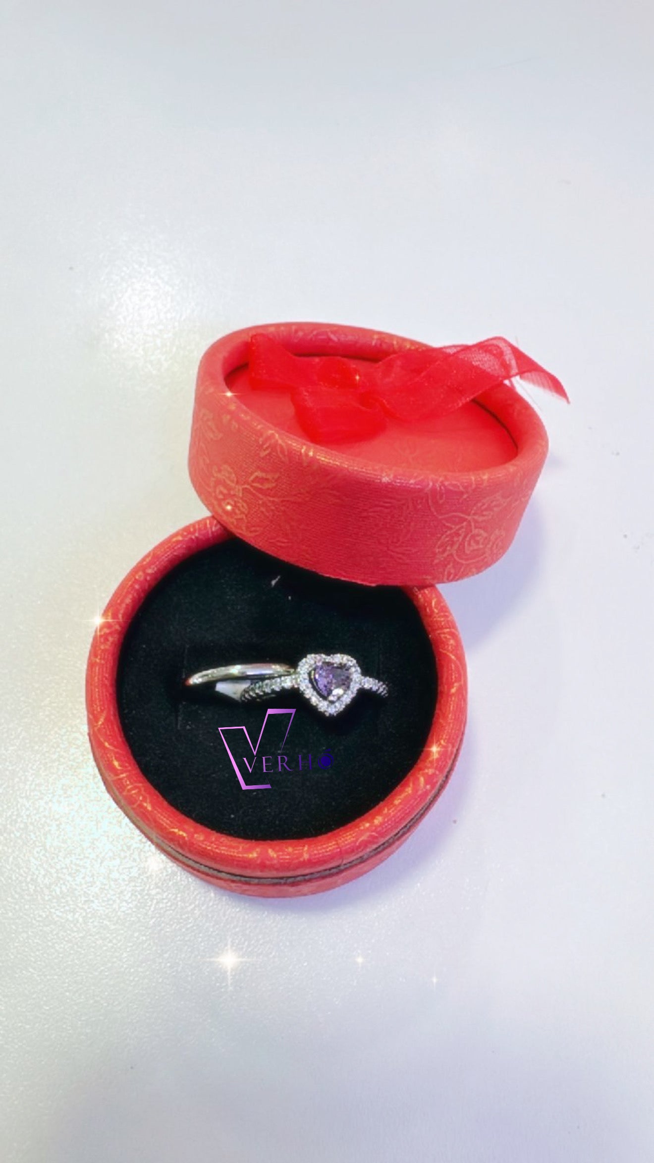 Anillos de promesa purple heart