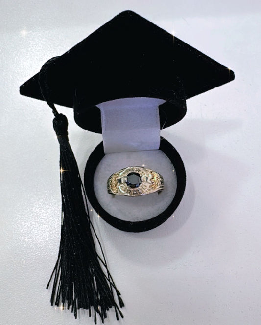 Anillo de plata y laminado de oro
