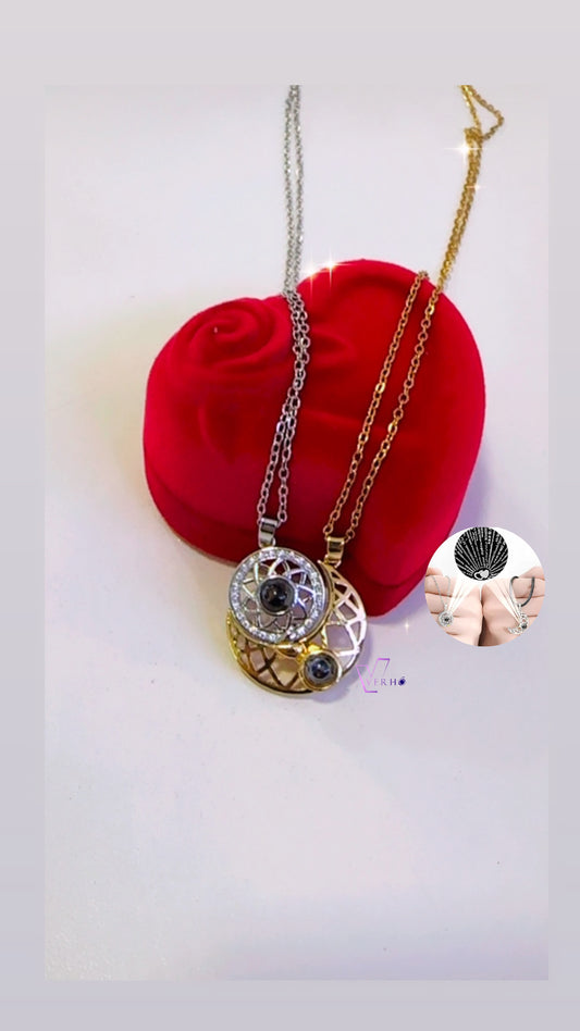 Cadenas Sol y Luna Te amo en 100 idiomas