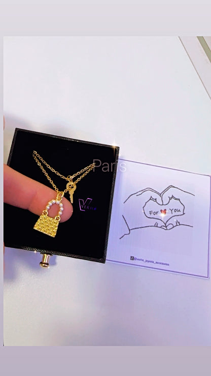 Cadena de 2 niveles locked love