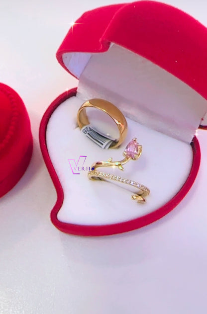 Anillos de promesa de Tulipán