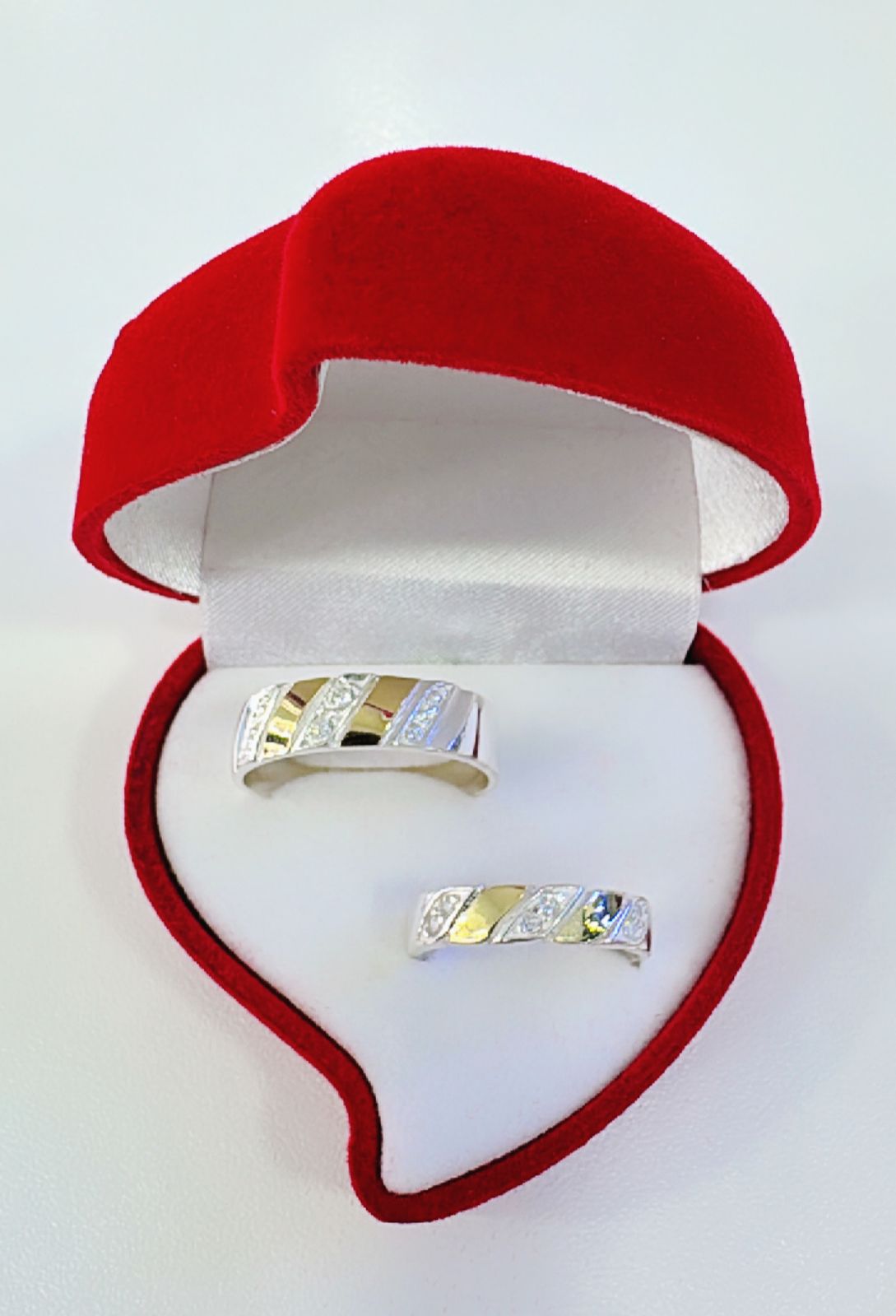 Aros de plata y laminado de Oro