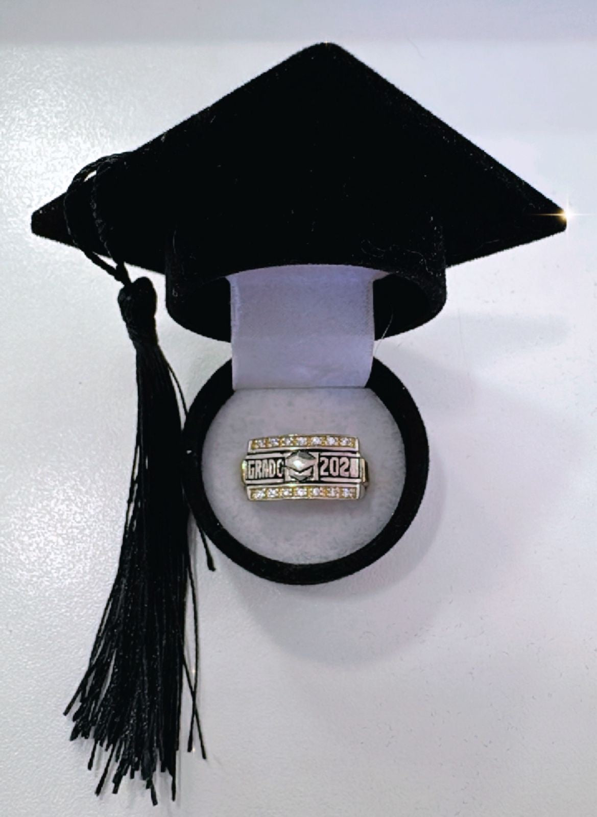 Anillo de plata y laminado de oro