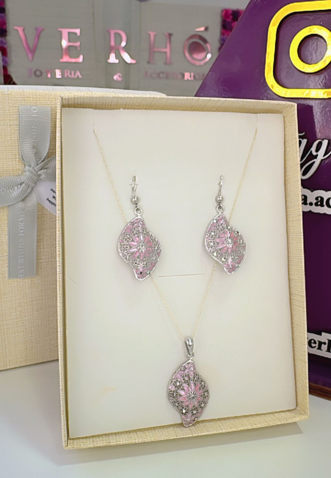 Juego de plata pink
