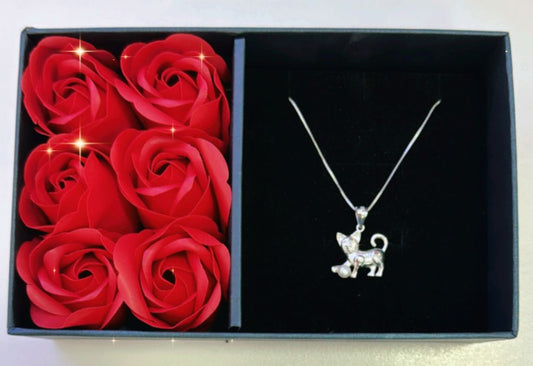 Cadena y dije de plata “Kitty”