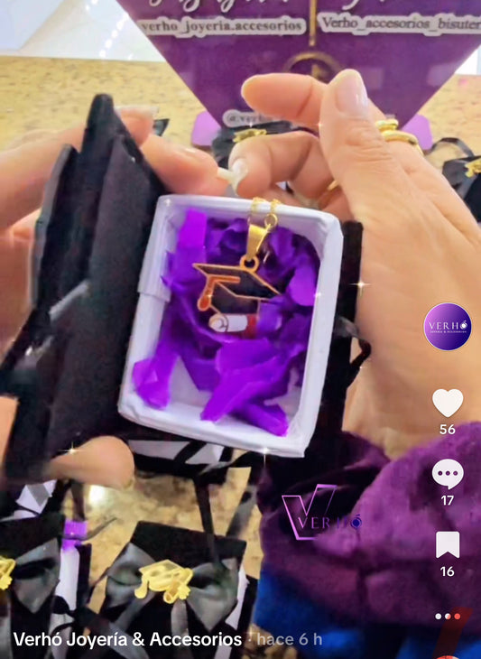 Cadena de Graduación y grabado láser personalizado
