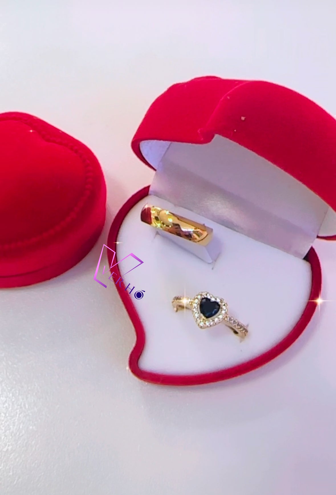 Anillos de Promesa Black gold love