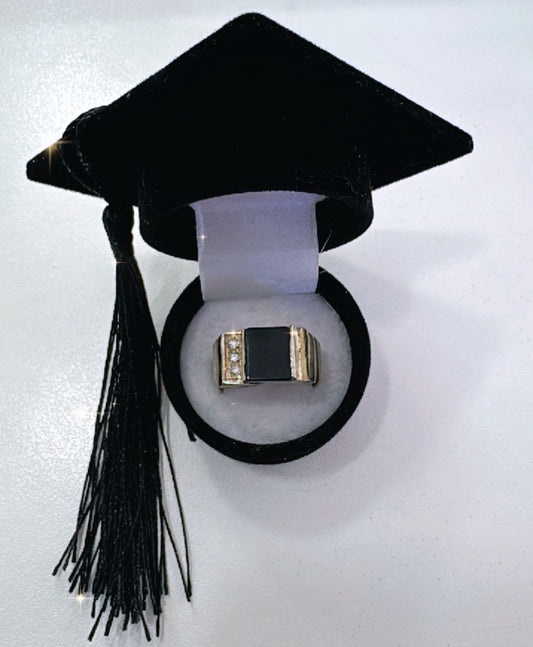 Anillo de plata y laminado de oro