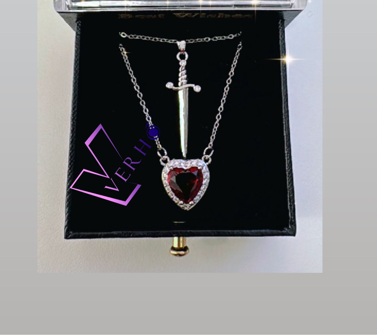Cadena de Daga y corazón