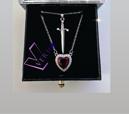 Cadena de Daga y corazón