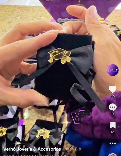 Cadena de Graduación y grabado láser personalizado