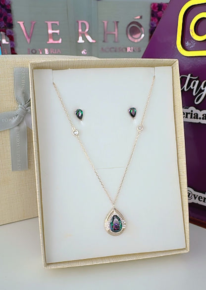 Juego de Cadena y aretes