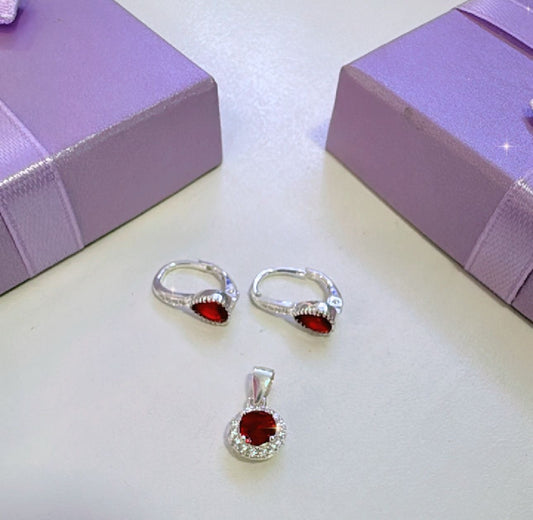 Juego de Aretes y cadena