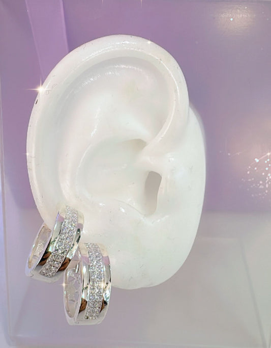 Par Aretes de Plata enjoyado