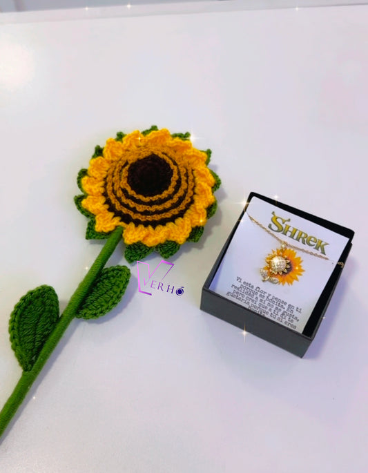 Girasol eterno y giratorio