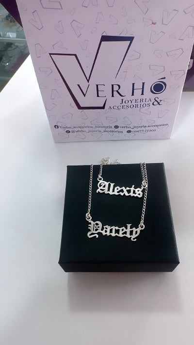 Nombres personalizados de Plata 925