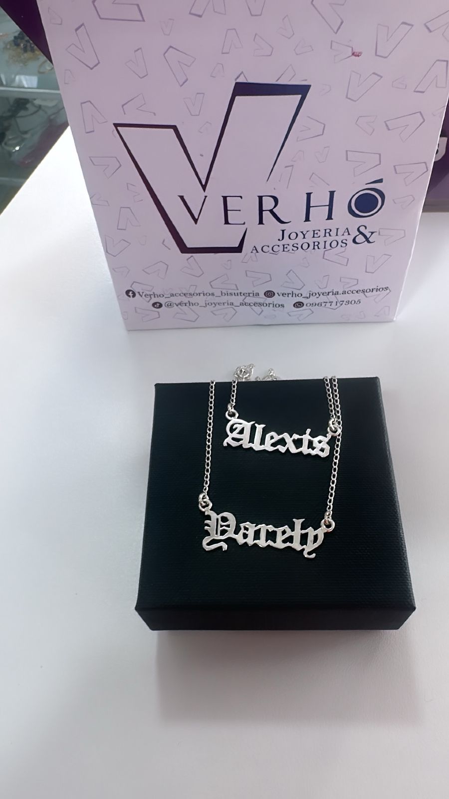 Nombres Personalizados de Plata ley 925