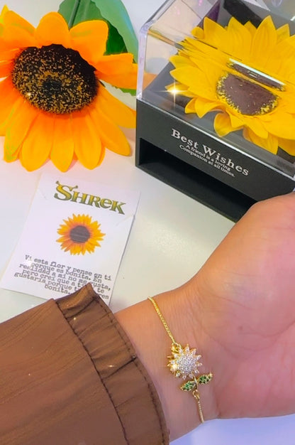 Pulsera de Girasol y cofre