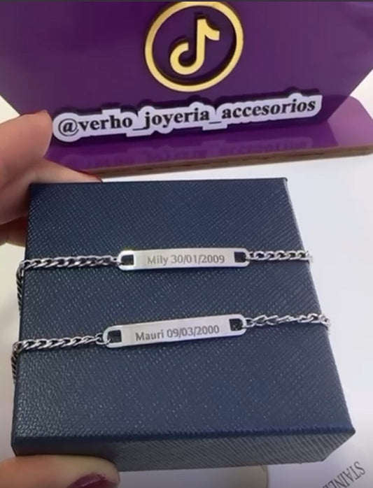 Pulseras de Acero Personalizadas