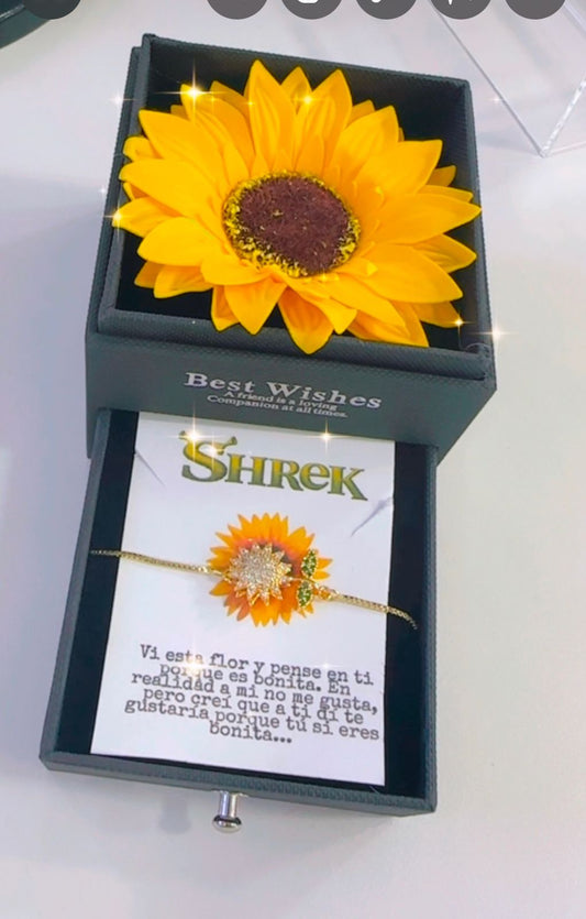 Pulsera de Girasol y cofre